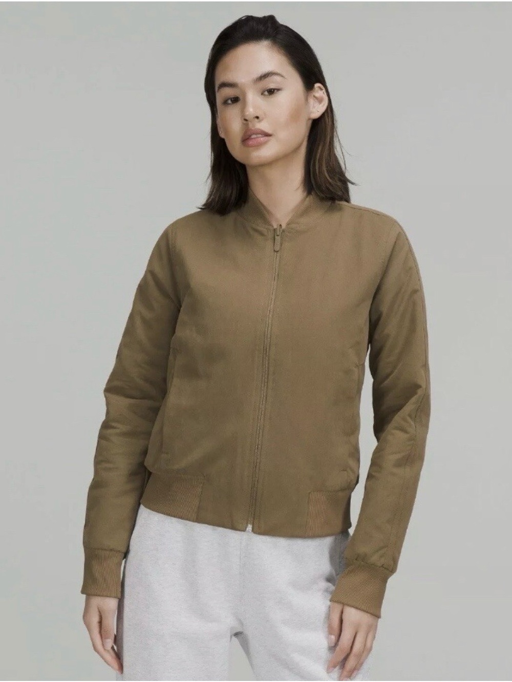 Lululemon Non-Stop Bomber Jacket in Artifact colour - size 4
